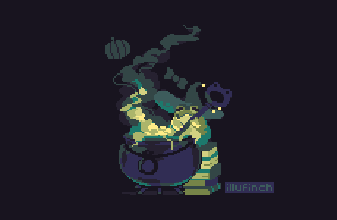 illufinch's tweet photo. #pixelart #ドット絵 happy halloween! https://t.co/NaY6XOm1kX