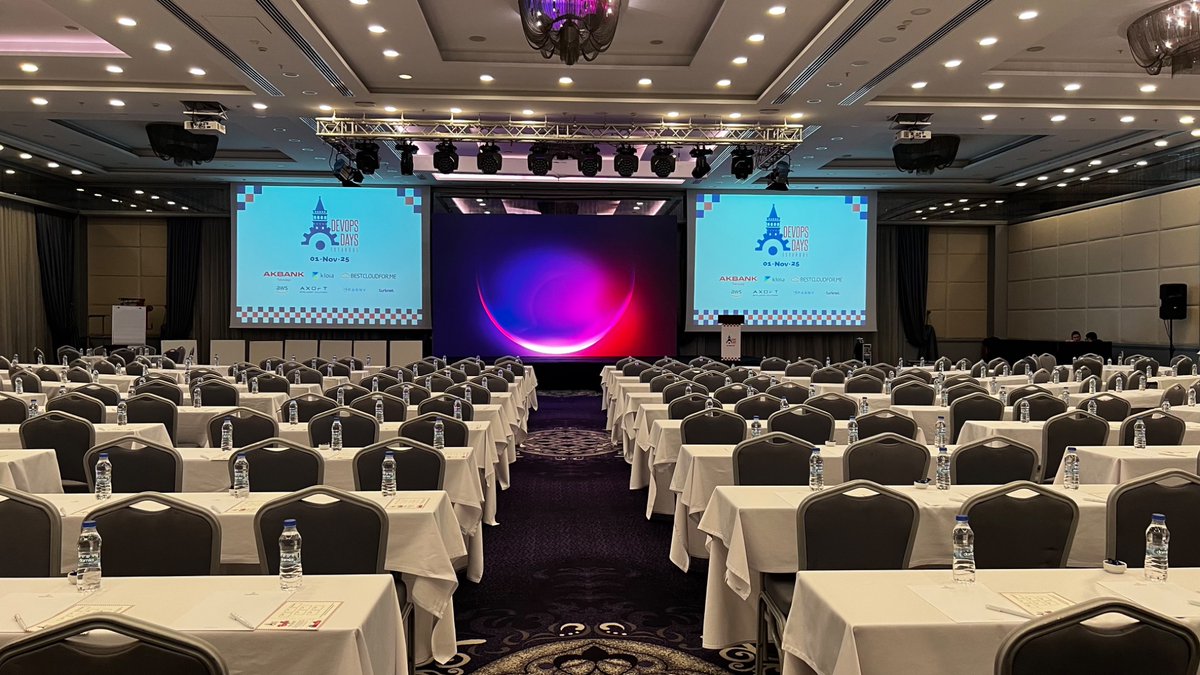 devopsdaysist's tweet image. ✨ We’re all set for DevOpsDays Istanbul 2025!
The stage is set, the lights are shining and the excitement is real.

See you tomorrow for a day packed with innovation, inspiration and DevOps spirit! 🚀

#DevOps #DevOpsDays #DevOpsDaysIst25