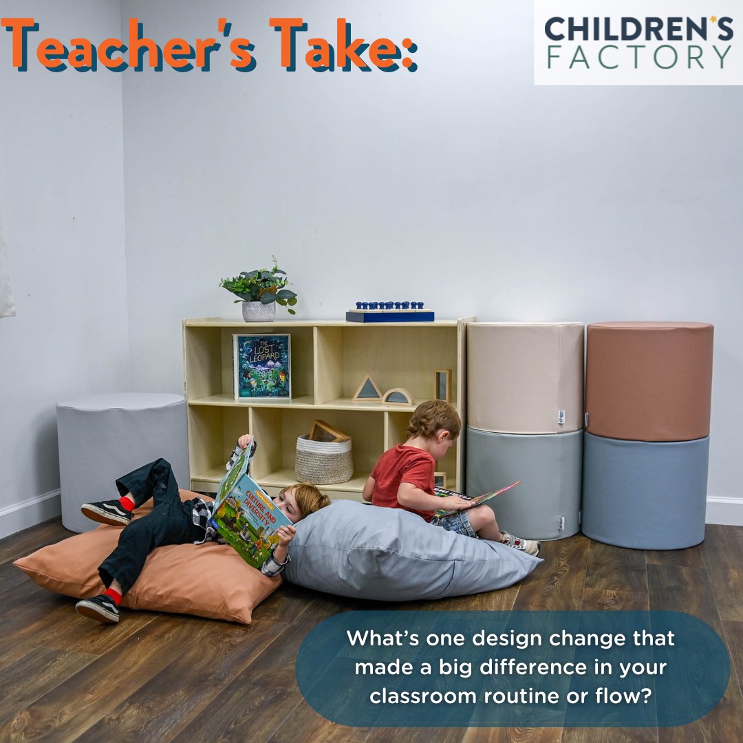 childrensfactry's tweet image. ✨ Small Changes, Big Impact! ✨
What’s one design change in your classroom that completely transformed your routine or improved your flow? From furniture layout to flexible seating, every tweak counts! 💡🪑

#ClassroomDesign #TeacherTips #FlexibleLearning