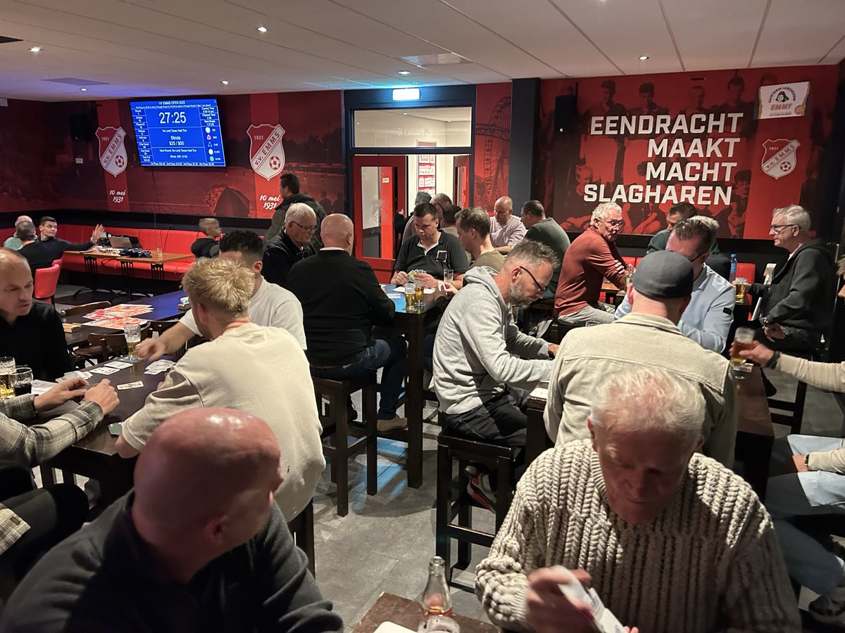 Er wordt weer intensief gekaart in de vv EMMS kantine! ♥️♣️♦️♠️