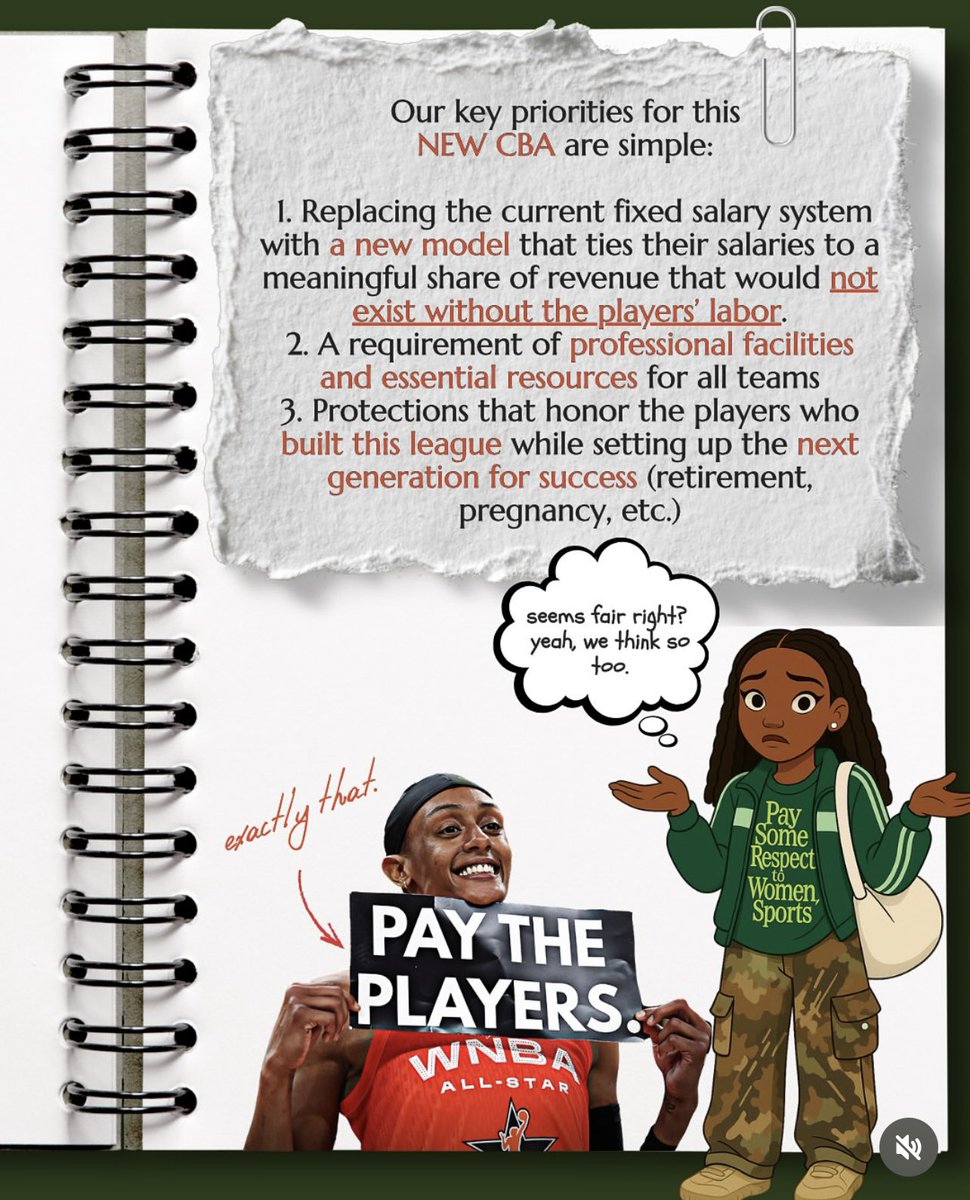 Pretty neat guide from the <a href="/TheWNBPA/">WNBPA</a> and President Nneka Ogwumike that lays out the negotiating process towards a new CBA, the 30-day extension of the current CBA, and much more ⬇️