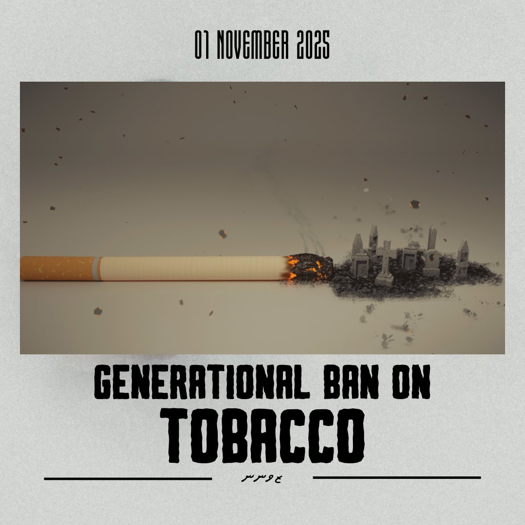 Z_uvaanun's tweet photo. The Tobacco Generation Ban Has Commenced 🚭
.
.
#GenerationalBan
#TobaccoFreeGeneration
#TobaccoFreeNation https://t.co/pz4Kd4RRRB