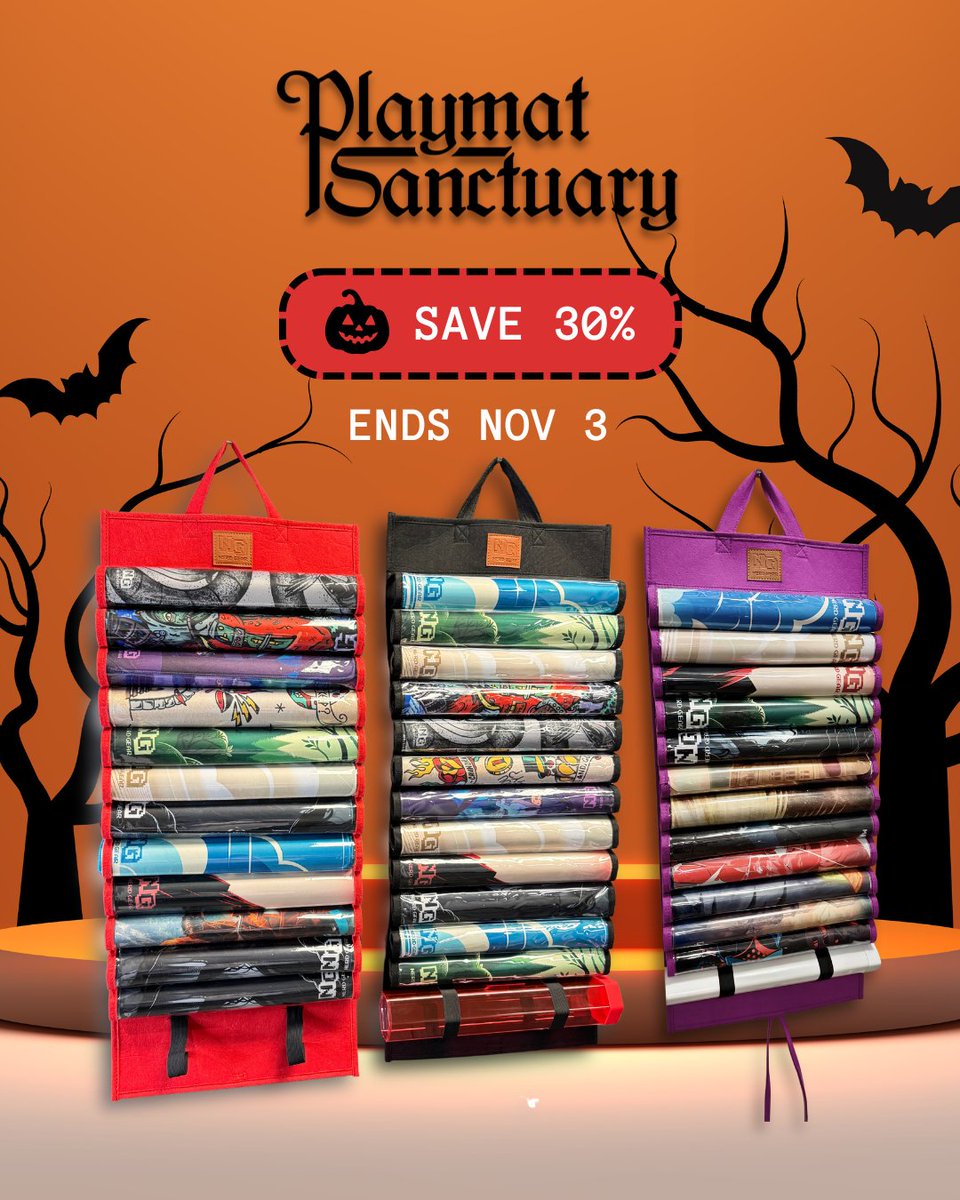 🎃 HALLOWEEN SALE! 👻 

Give your playmat a treat, not a trick. Save 30% OFF every Playmat Sanctuary! 

This spooky-good deal vanishes November 3, 2025.

Only at: nerdgear.gg