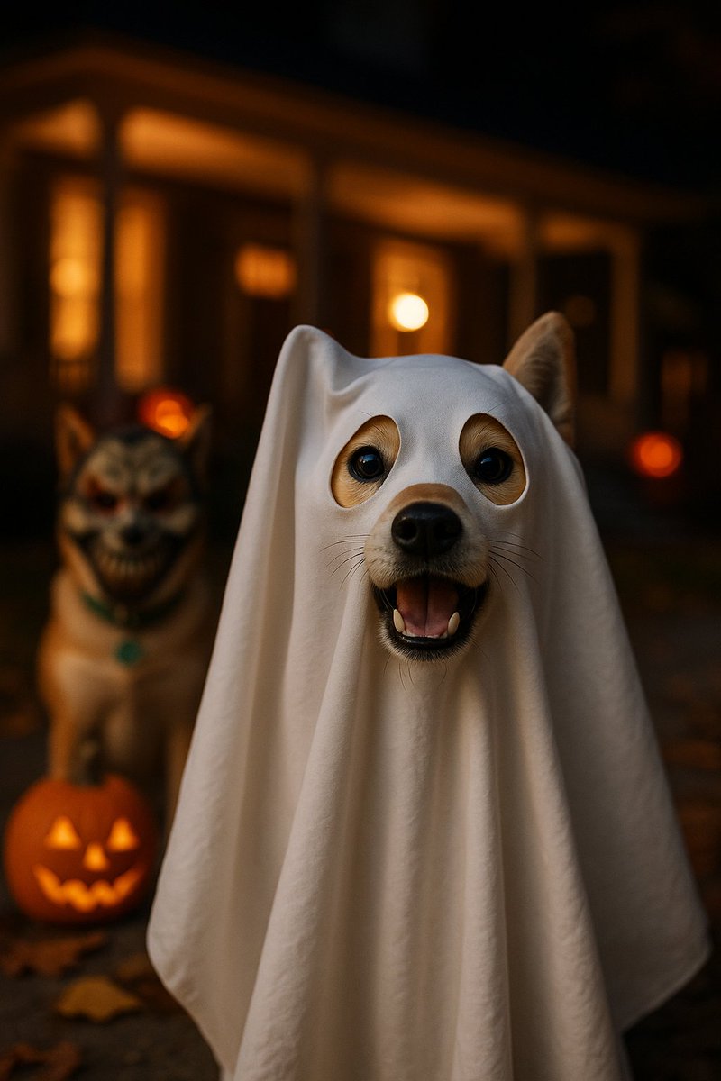 dogegftoken's tweet image. Boo! 👻 Just kidding, it’s me, DogeGF, here to gift you love and candy 🍭💗

Stay kind, stay spooky, and have a pawsome Halloween! 🎃