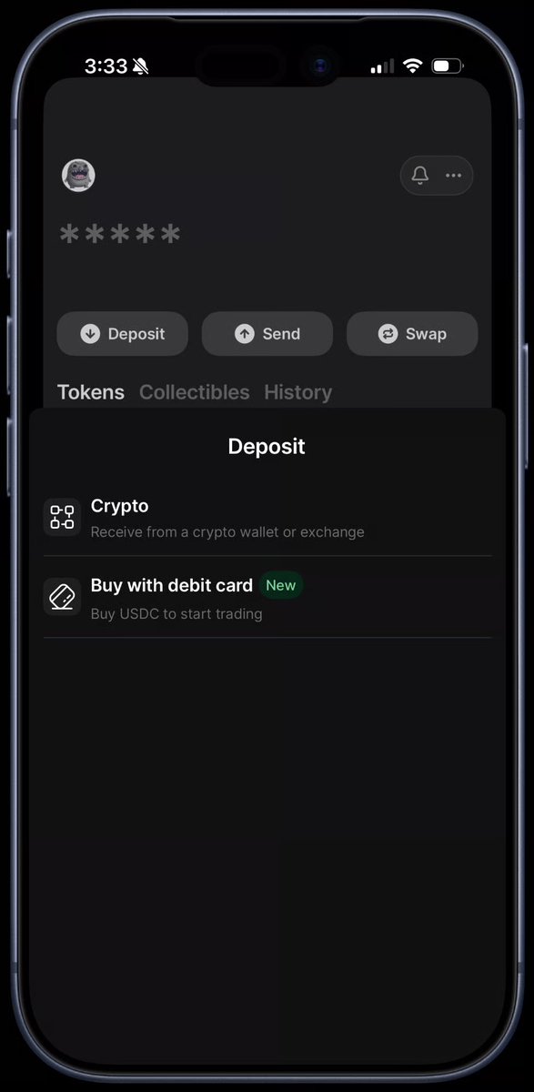farcaster_xyz's tweet image. New: Deposit funds to your wallet with a debit card
