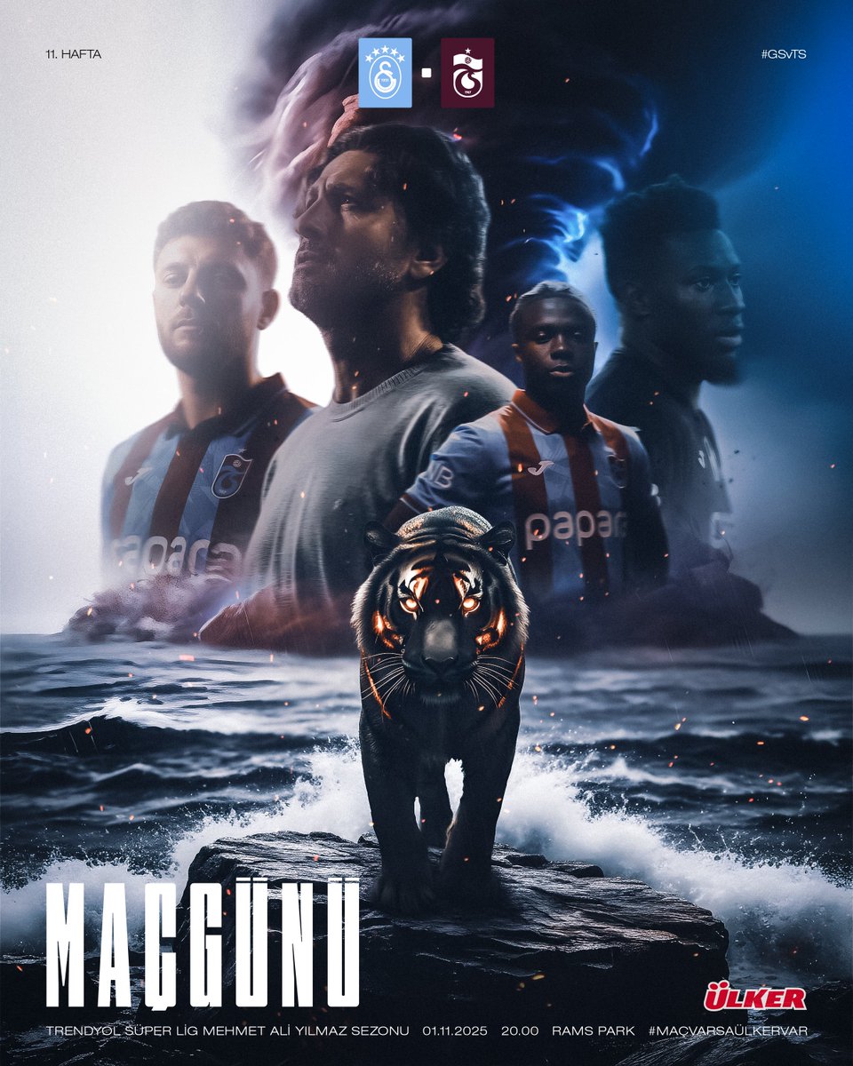 Trabzonspor's tweet image. 🔥 Bugün ❤️💙
🆚 Galatasaray
⏰ 20.00
🏟 RAMS Park
📲 #GSvTS

@Ulker | #MaçVarsaÜlkerVar