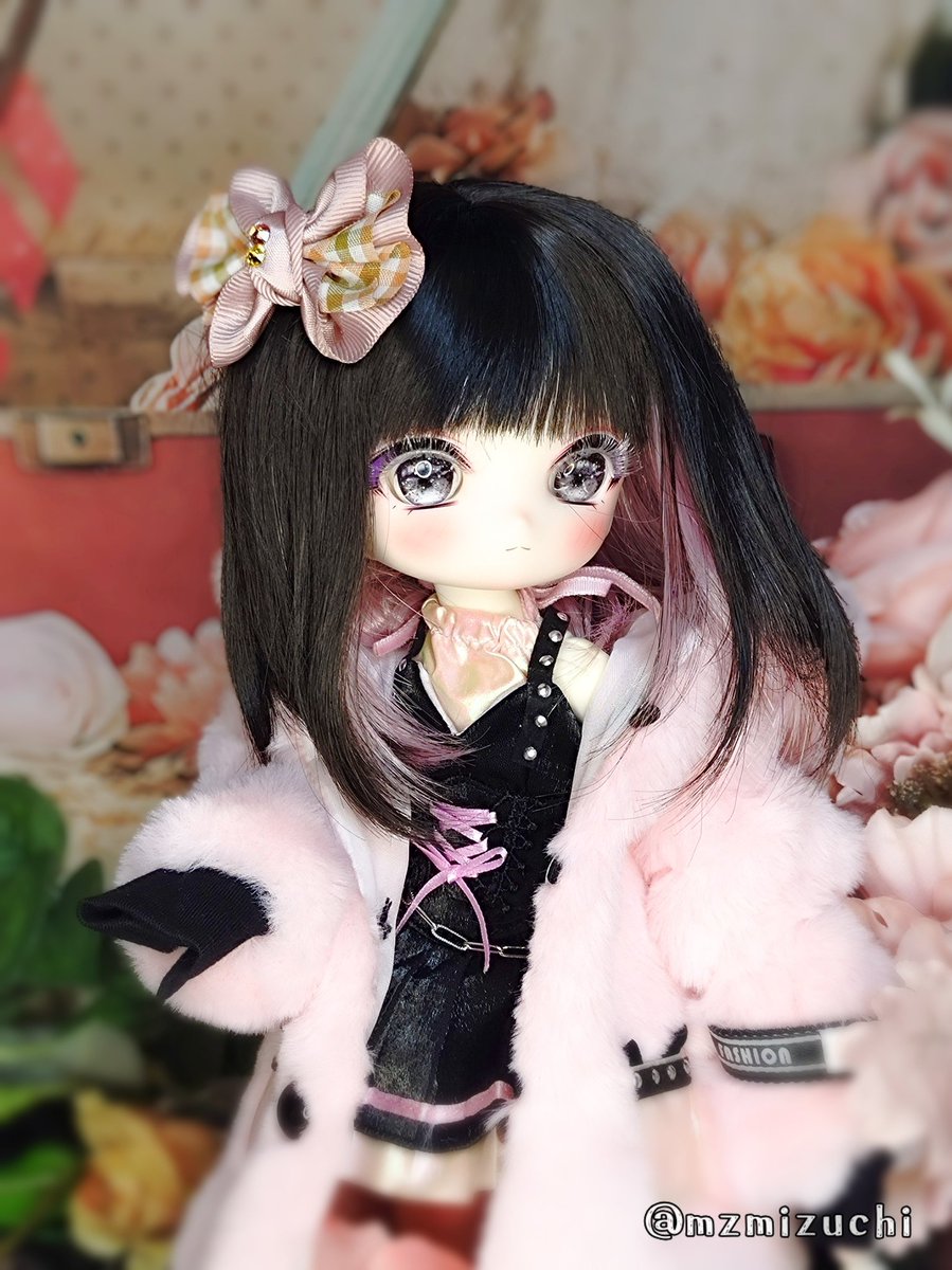* antique doll ❀ 水色サマーニットの ミニョネットちゃん antique doll ❀ 水色サマーニットの ミニョネットちゃんOmo