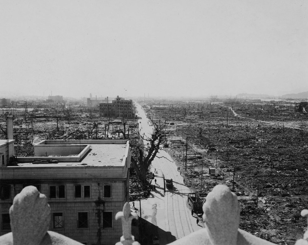 VoicesofWW2's tweet image. Ruined city of Hiroshima, Japan, 31 Oct 1945