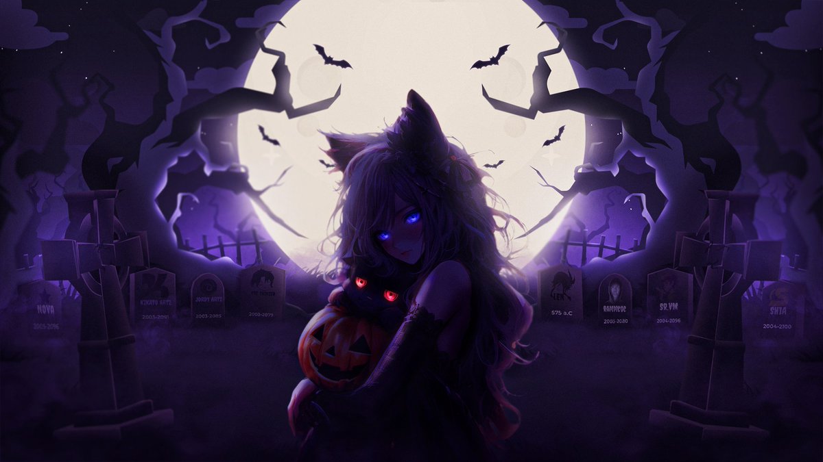 Wallpaper Halloween anime

Support Appreciated🔁📷 

#commissionsopen #banner #twitch #photoshop #halloween #header #wallpaper #halloween