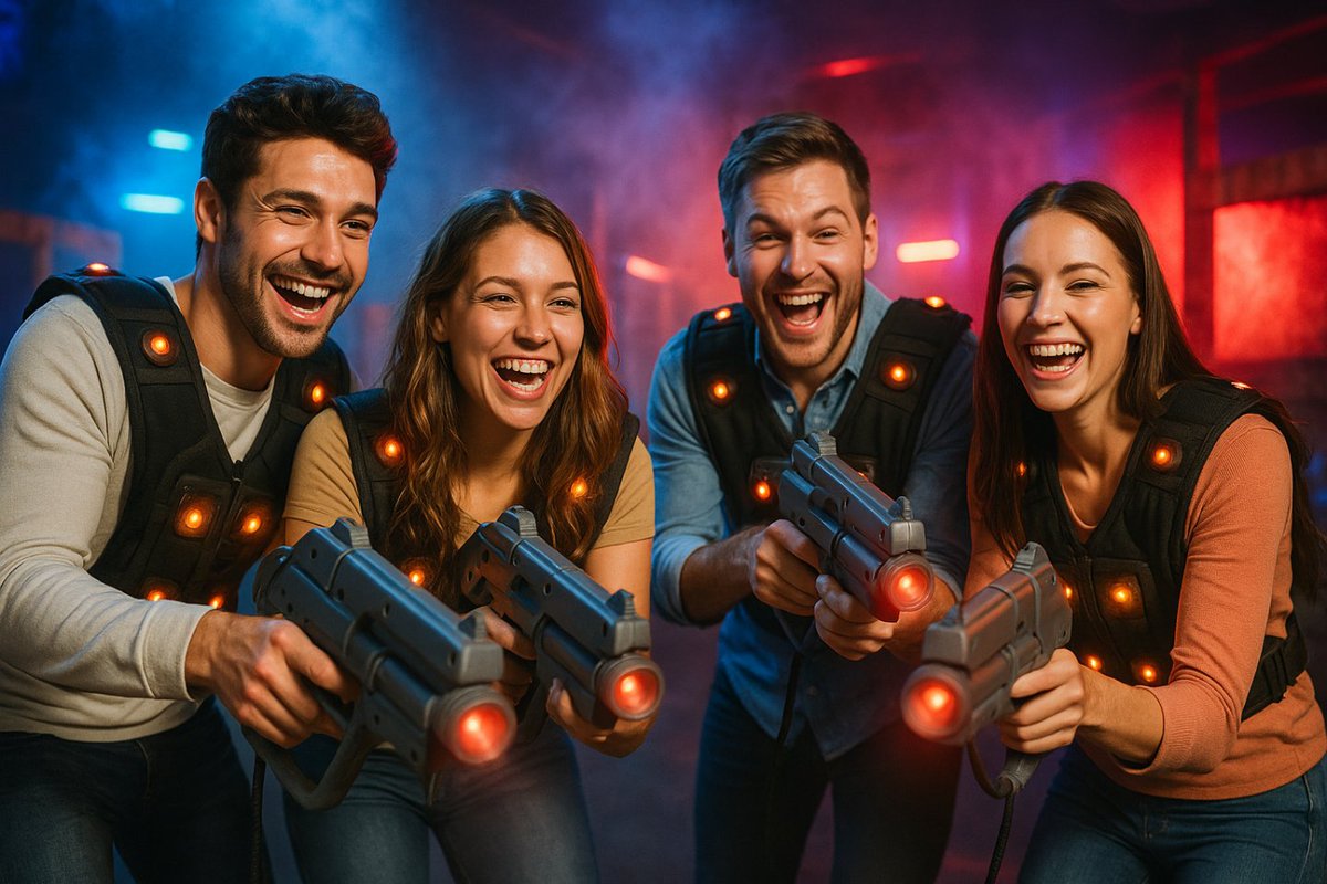 ronnieboyrace's tweet image. Stap in een futuristische strijd bij Kartbaan Winterswijk's spectaculaire lasergame-arena! Sluip door donkere gangen, werk samen of ga solo. Spanning, strategie en actie gegarandeerd. Durf jij de uitdaging aan? Reserveer je missie! #Lasergamen