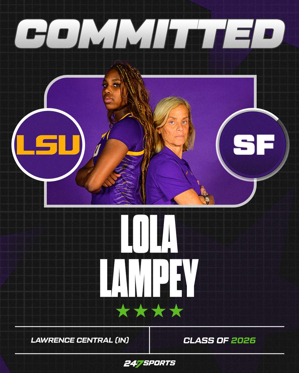DushawnLondon1's tweet photo. NEWS: Lola Lampley, the No. 15 overall prospect in the class of 2026, has committed to LSU, she tells @247Sports 

“I'm playing for a competitive program that'll compete for a national championship.”

https://t.co/ndCNNKrlth https://t.co/COFOS51nmK