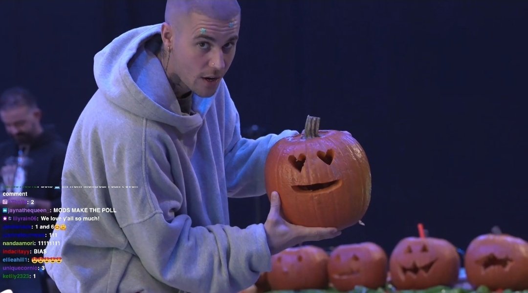 Justin and his pumkin