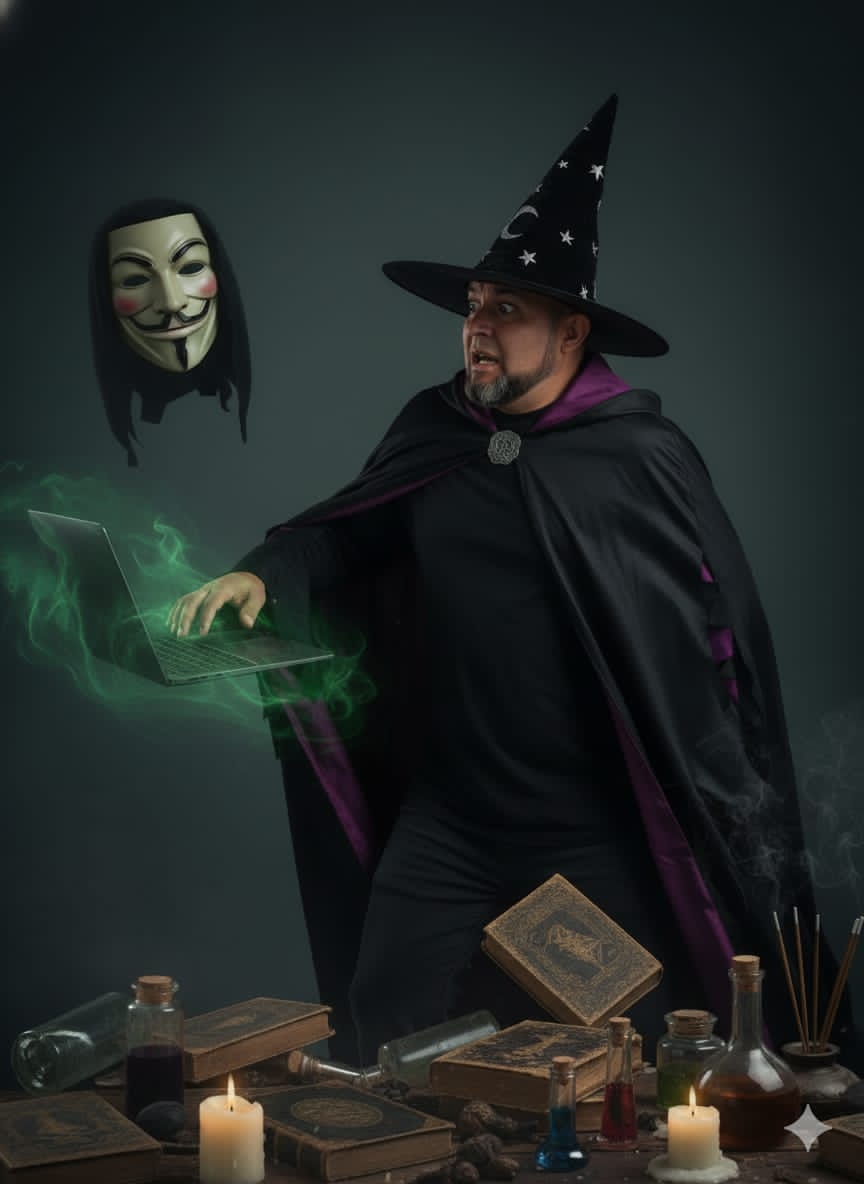 Hay brujas que vuelan en escobas y otras que navegan en redes. Jonatan Palacios domina el arte del hechizo digital: el engaño. 💻
#JonatanEresUnaBruja