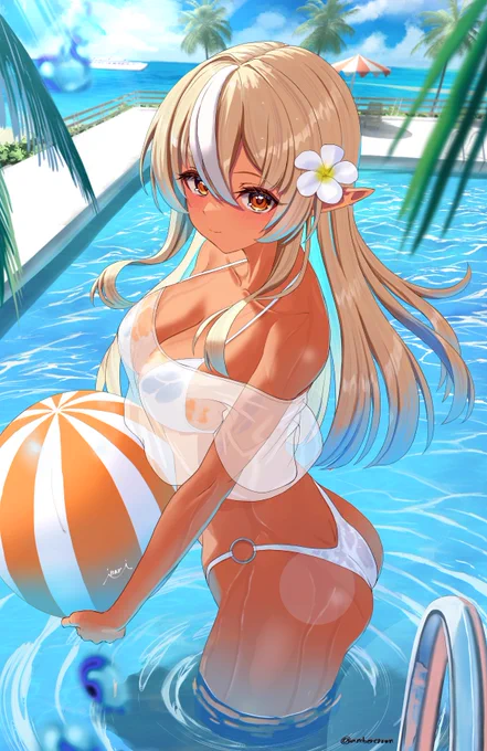 水着フレア #しらぬえ