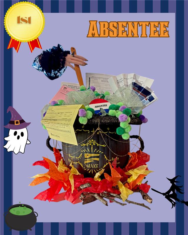 Happy Halloween from the Board of Elections! Thank you to everyone who participated in the Pumpkin Showdown poll! Take a look at the results and honorable mentions!