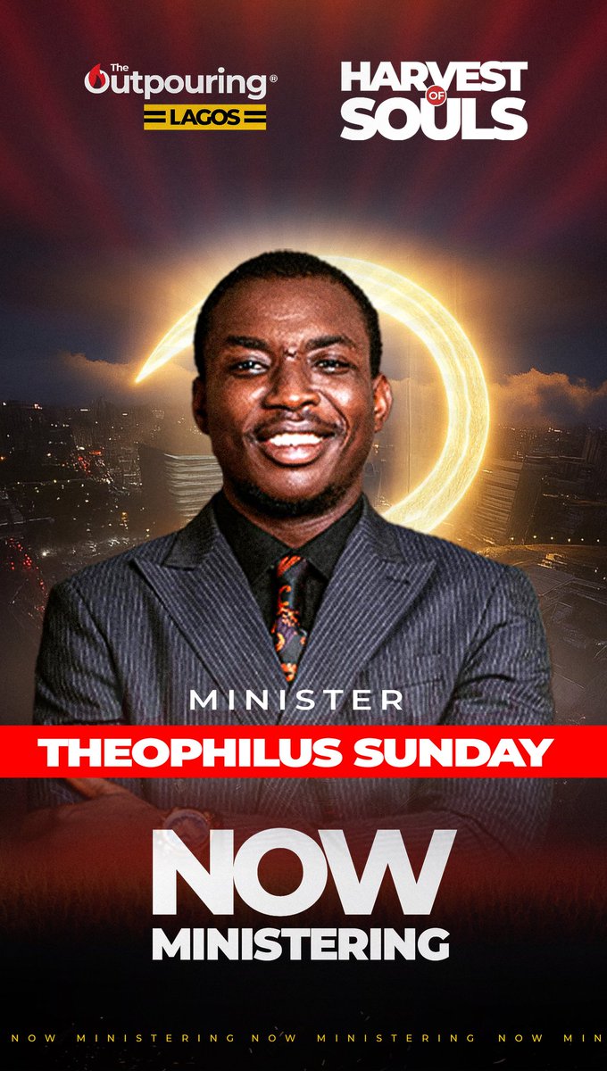 With words, chants and sounds, Minister Theophilus Sunday is now ministering in the power of the Holy Spirit.

The Harvest is indeed here!

#theoupouringlive #DunsinOyekan #HarvestOfSouls #theoutpouringlagos2025