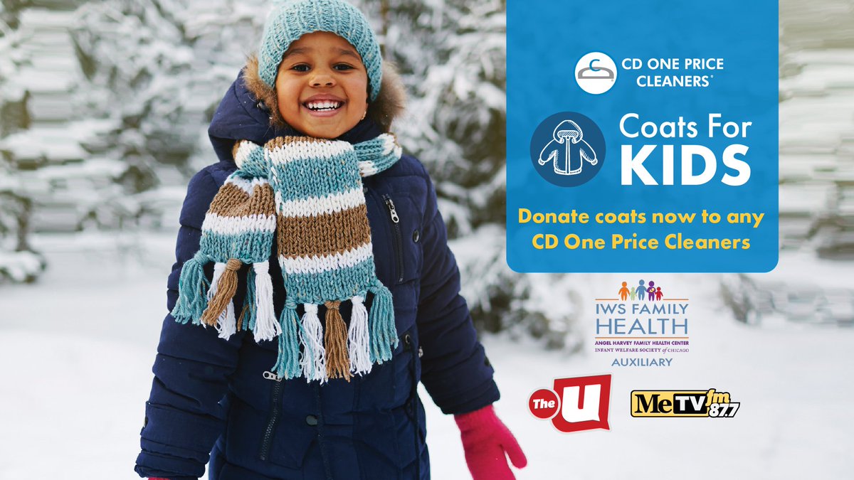 Help your neighbors in need this fall by donating your new or gently-used coats to a <a href="/CDOnePrice/">CD One Price</a> near you❤️

All donated coats will be cleaned and delivered to the Infant Welfare Society of Chicago, which will distribute them to those who need them this winter.