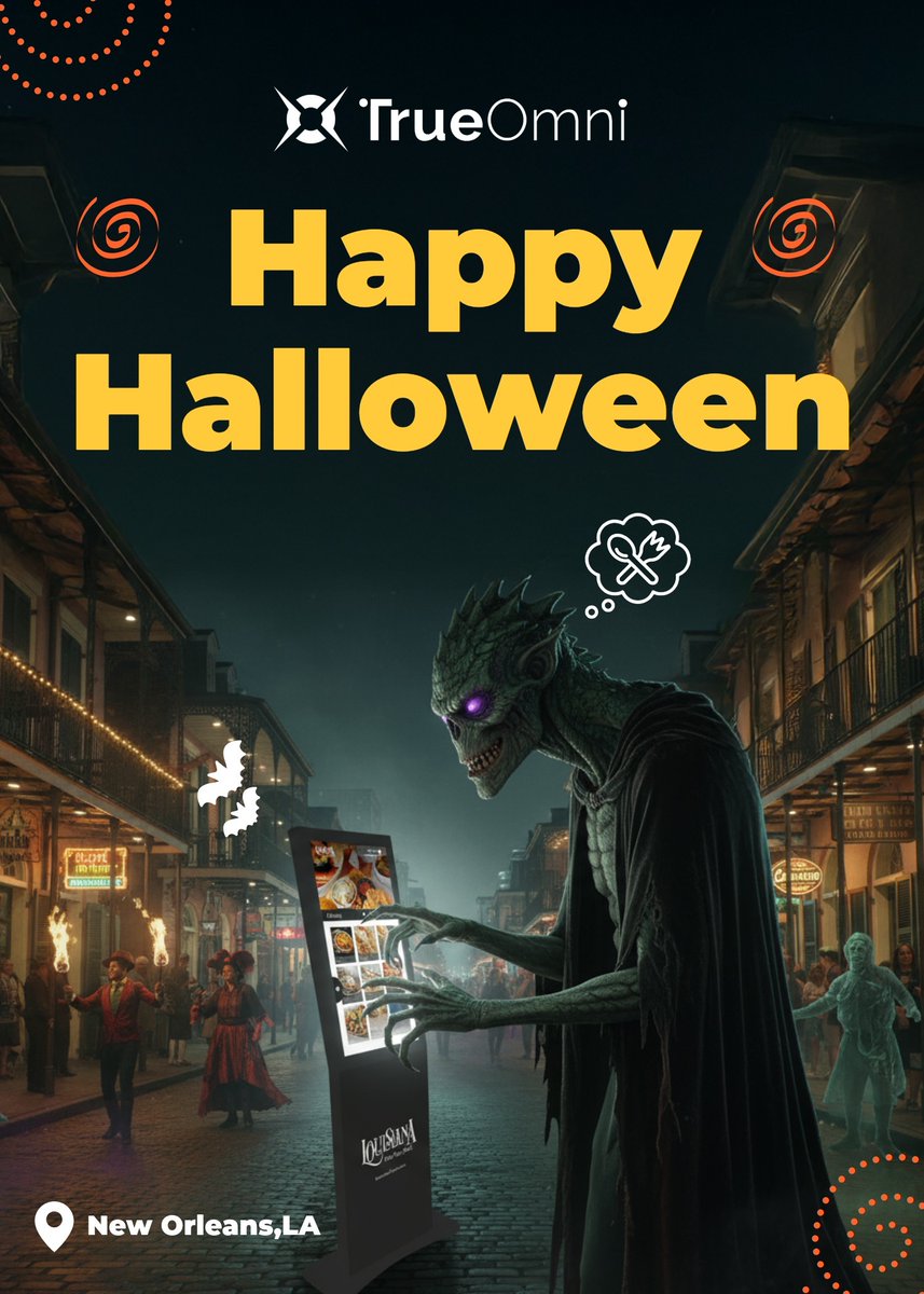 Even in the French Quarter, finding your next spooky stop is easy with a TrueOmni kiosk nearby.
Immersive, intuitive, and just a little bit magical — it’s scary how seamless the experience is. 🎃
#TrueOmni #Halloween #NewOrleans #FrenchQuarter #DigitalKiosks #SmartExperiences