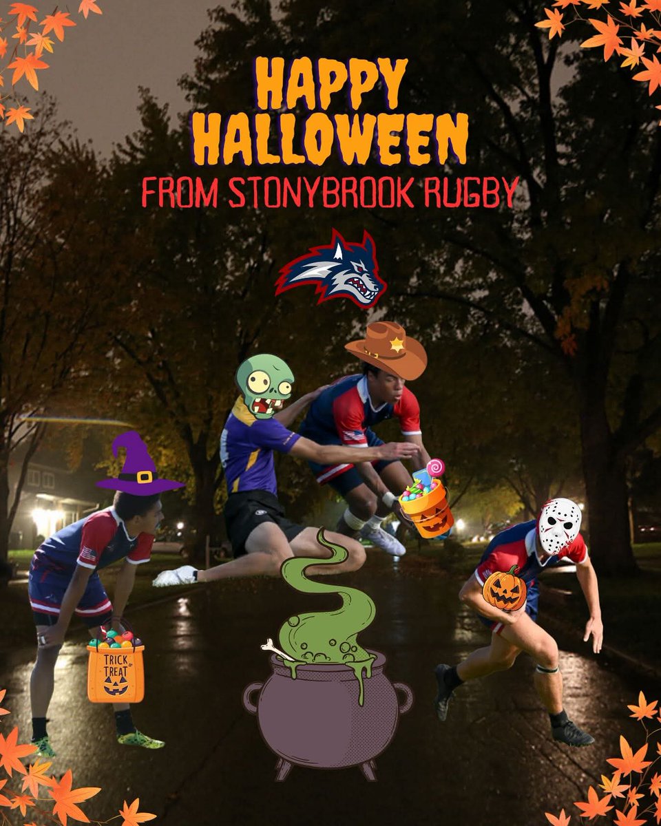 Happy Halloween from Stony Brook Rugby! Stay safe and eat lots of candy!