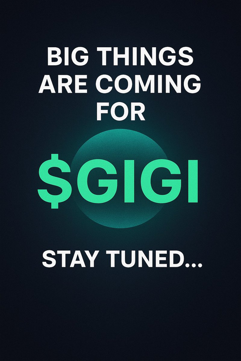 Something huge is about to drop for the $GIGI community 👀

We’ve been working behind the scenes with a powerhouse in the Web3 and decentralized web space — a team that’s redefining how users connect, search, and earn in the next era of the internet. 🌐

This collaboration is set
