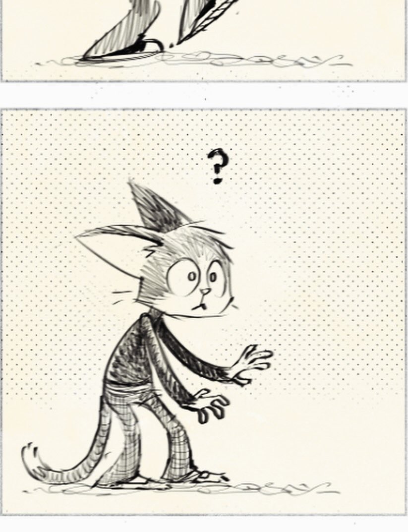 matthewart's tweet image. Last time on … what ever this comic is called… CAT BITE!  But!!!  It ‘‘twas no ordinary kitteh!!!
#matthewart #kidlit #kidlitillustration #kidlitillustrator #inktober #happyhalloween