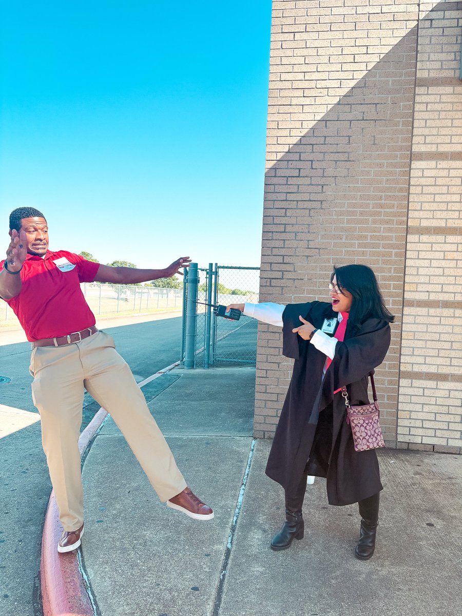 He brought the khakis, I brought the chaos. Expecto Patronum! <a href="/andrew_k_bailey/">Andrew K. Bailey</a> <a href="/ElsikNGCRams/">Elsik Ninth Grade Center</a> <a href="/ElsikHighSchool/">Elsik High School</a> #statefarmjake #harrypotter #housegriffindor