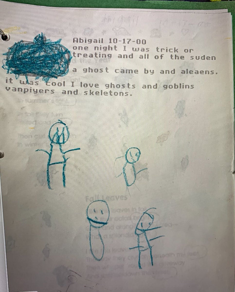 I clearly didn’t win the spelling bee when I was 6. Happy Halloween!