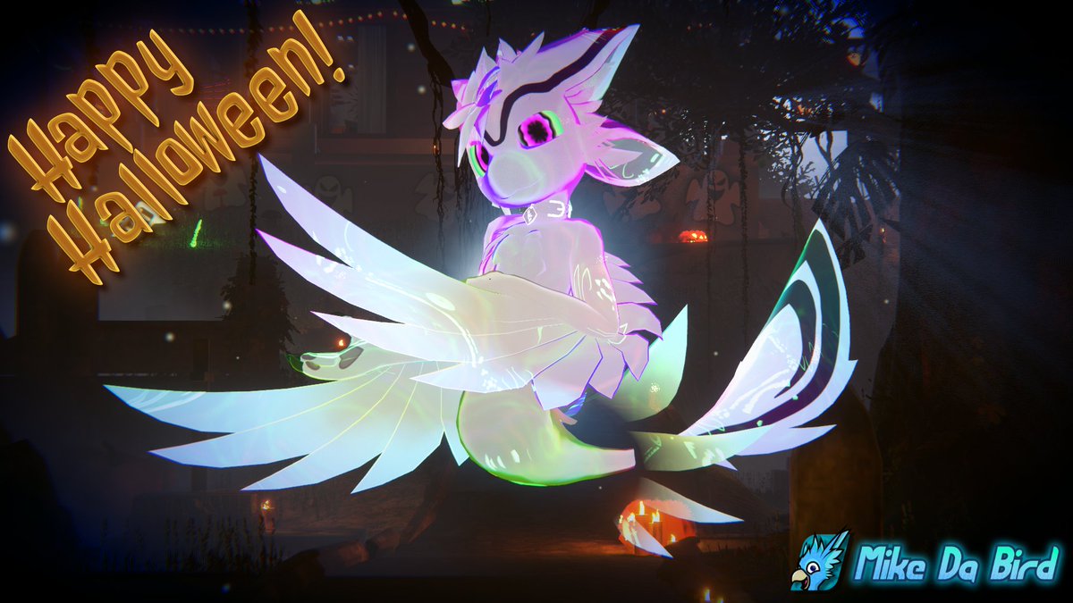 MikeDaBird's tweet image. HAPPY SPOOKS EVERYONE!

We'll have a VRC Meetup live on stream to celebrate this spooky day and play some games together!

This is also your last chance to submit an entry for the Spook'Avatar contest in my Discord by the end of the night! Come try to win a base of mine! (in bio)