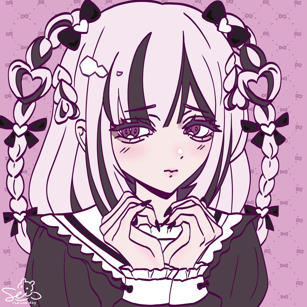 chewseiday's tweet image. More cute art :3
♡ #jiraikei #illustration #ibispaintx #digitalart