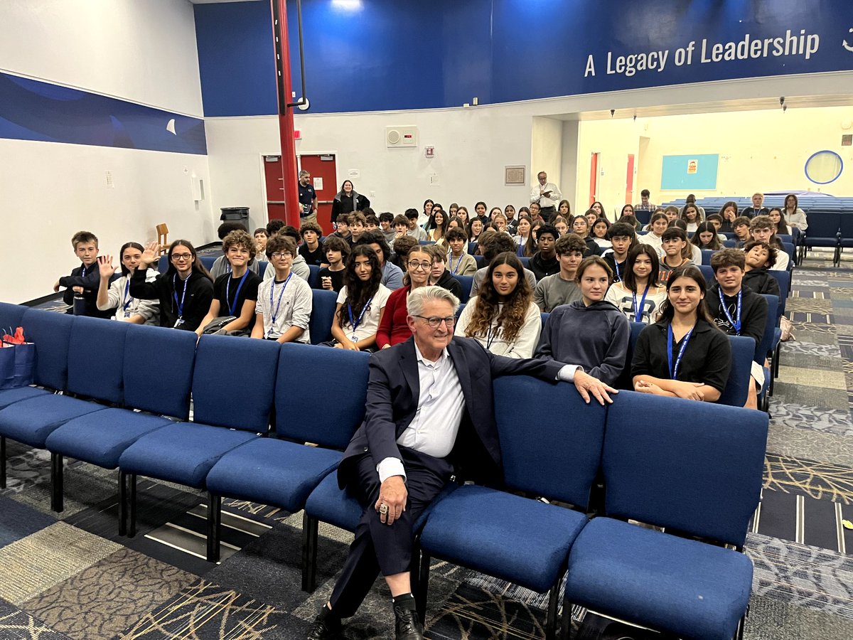 KapowSuccess's tweet photo. 9th graders at @MAST_Academy in Miami attended Tony Fiorentino's latest career presentation as @MiamiHEAT Ambassador and Learning for Success guest speaker. Thank you to Principal Gould for a great introduction and making sure the event was one to remember! https://t.co/eE9p6oCaBD