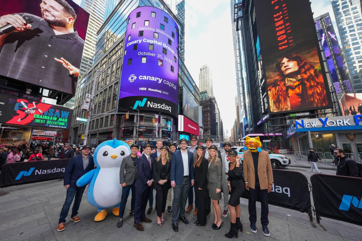 💫 Built for the digital age.
 💸 Canary Capital Group is macro-driven investment firm navigating digital and traditional markets with precision.
🎊 Thrilled to honor you at the <a href="/Nasdaq/">Nasdaq</a> Closing Bell!