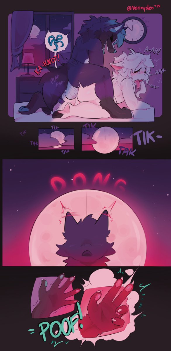 The rumors are that some of the wolf-folk tend to ~change~ on this day of the year..

Halloween themed commision for <a href="/ZERAVEKi/">iKEVAREZ</a> 💛🐑
(1/2)