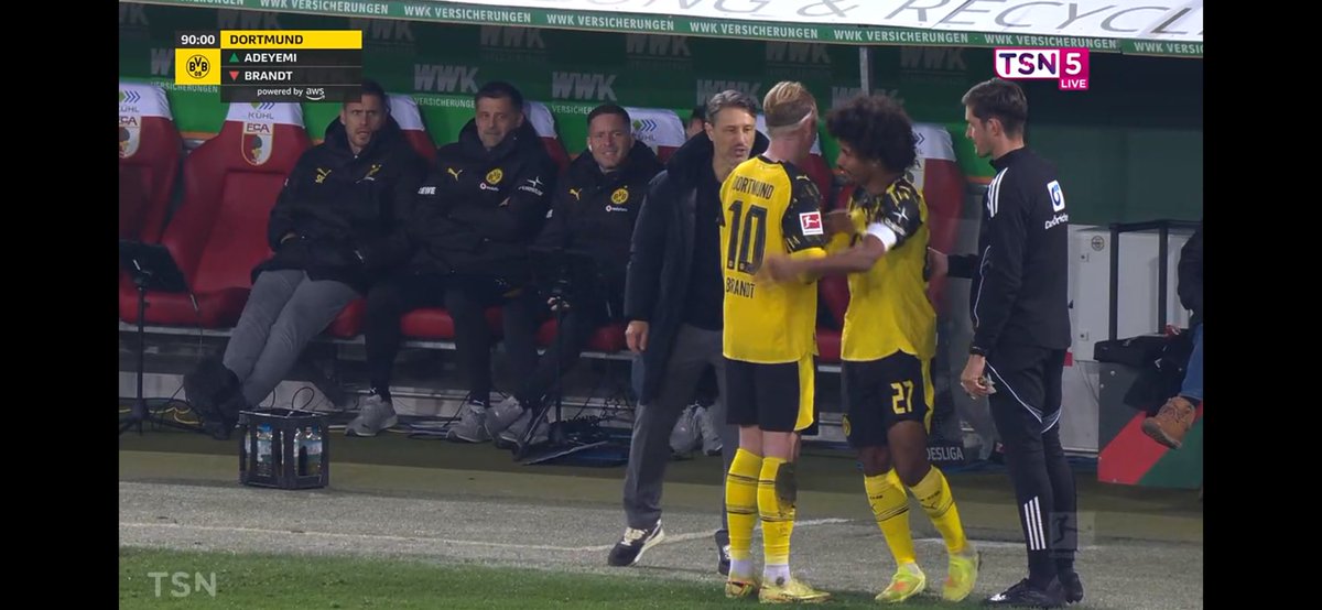 Did I just see Adeyemi wearing the capitan’s armband AND get outpaced or am I seeing things??
