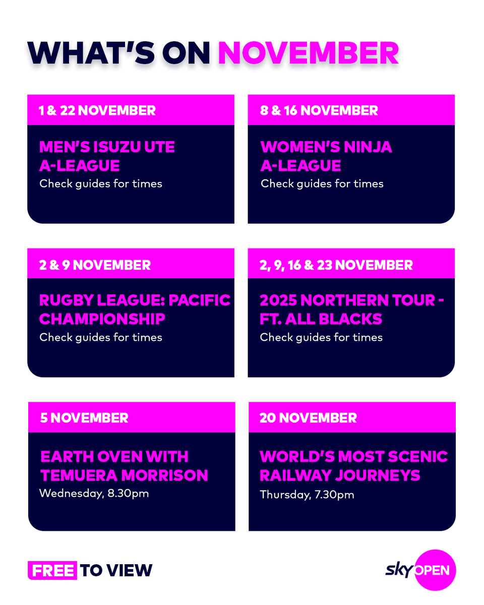 Only the best on Sky Open this November 😤