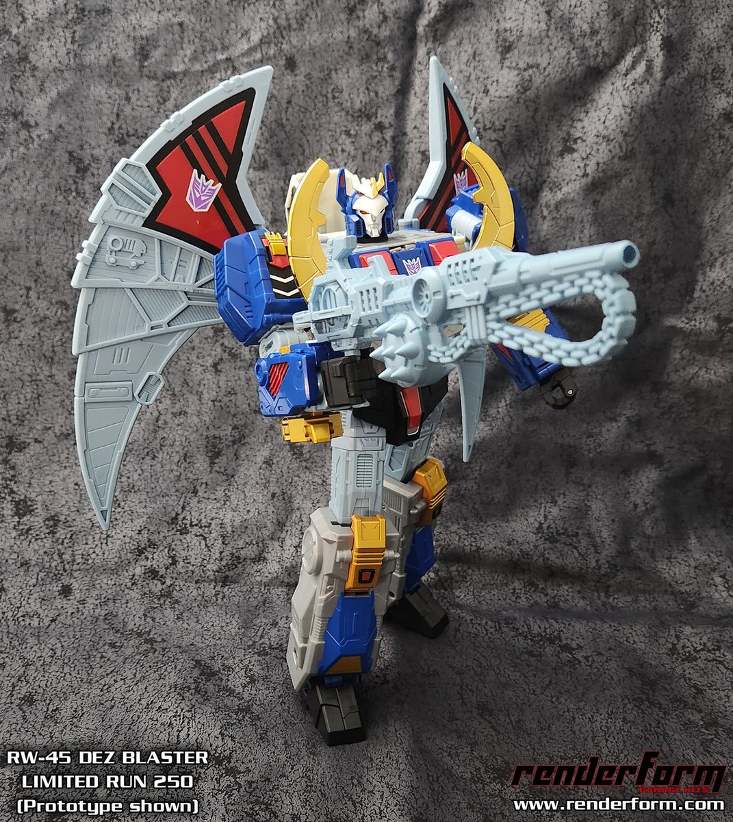 My Renderform store on Shopify has been updated. Along with the Guiltaur custom kits, I also have older stock. Also have a limited amount of my Deathsaurus gun on discount. Retweets appreciated.
Renderform Store: renderform.myshopify.com