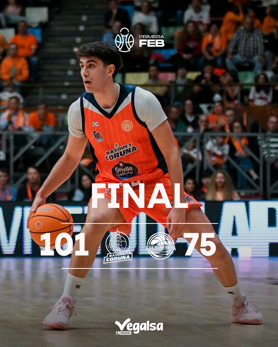 ⏰ J6 | Final

📝 ¿Truco o trato? 👻 TRATO! 🤪 SUMAMOS LA 6⃣!! 🔥🔥🔥

🏀 101-75

⛹🏻 vs <a href="/BFuenlabrada/">Flexicar Fuenlabrada</a>
📍 Coliseum
👉🏼 J6 #PrimeraFEB

📊 baloncestoenvivo.feb.es/partido/2486305

 #ACoruñaquereBasquet