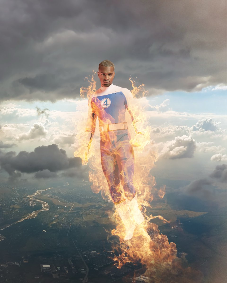 UpAndComin_'s tweet image. Happy Halloween from the human torch 🔥 #FantasticFour #Marvel