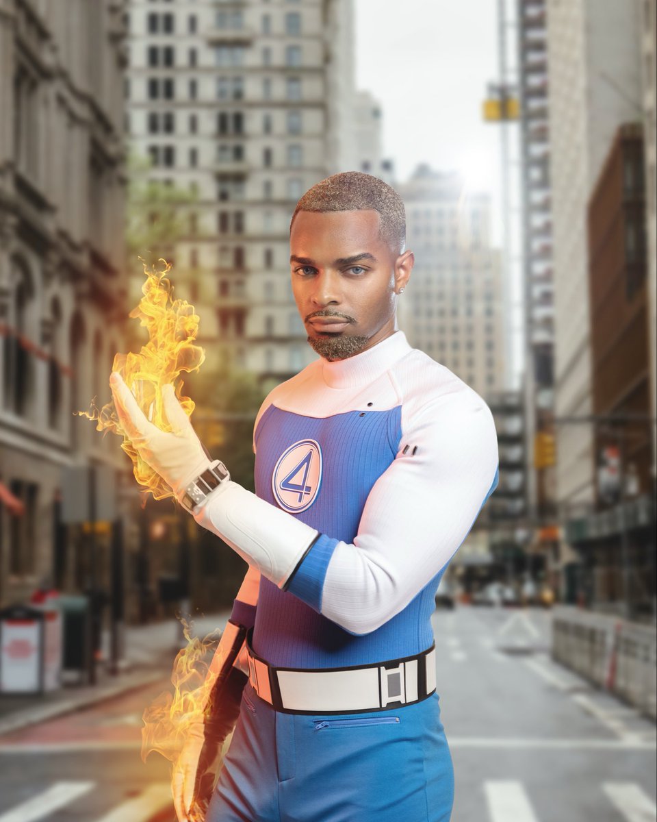 UpAndComin_'s tweet image. Happy Halloween from the human torch 🔥 #FantasticFour #Marvel