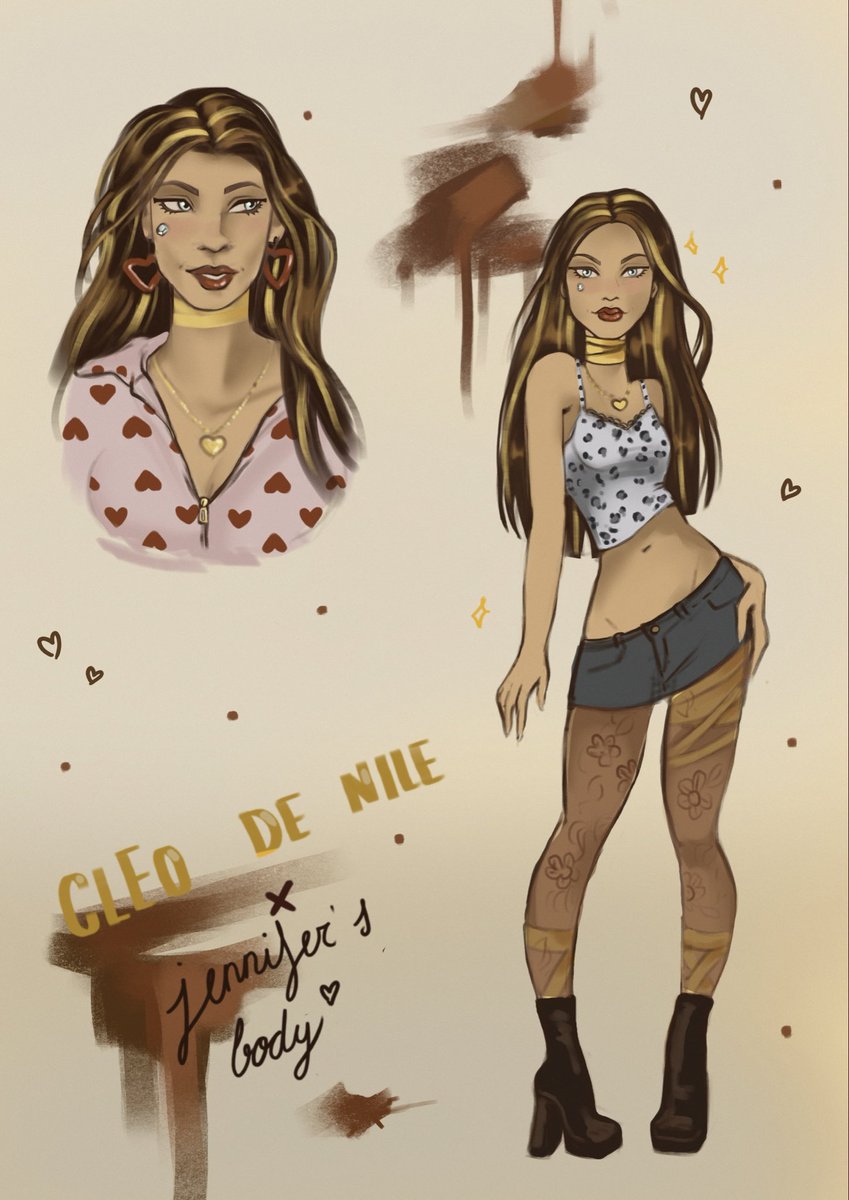 atominkk's tweet image. /|㇏꒰^•ᵥᵥ•^꒱ノ|\
╭·····ꐑ···ꐑ···············╮
 ⋮Happy Halloween⋮
╰····························╯
Cleo is enjoying Halloween too, she’s cosplaying Jennifer.

  ⁺‧₊˚ ཐི⋆ 🕸 ⋆ཋྀ ˚₊‧⁺

#Monsterhigh #JennifersBody #Halloween #fanart #cleodenile