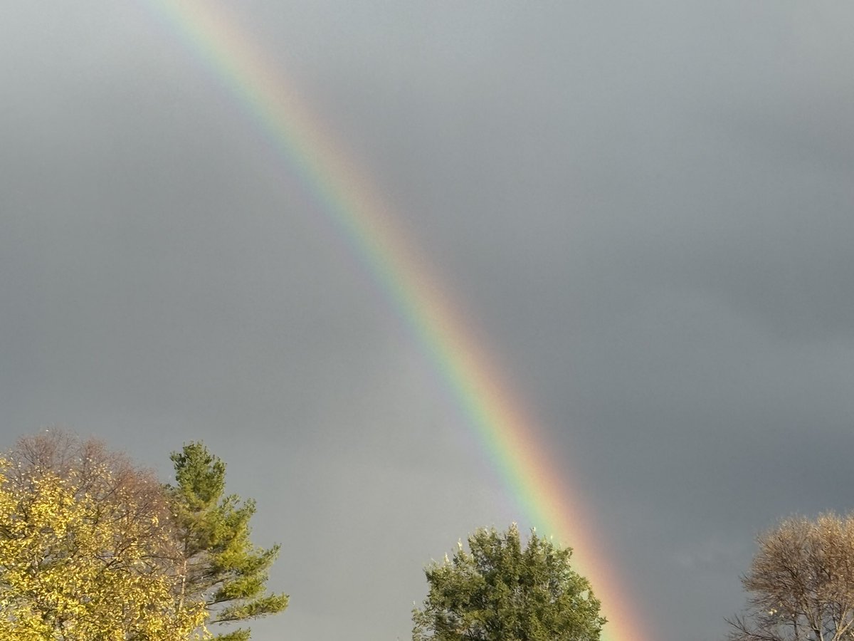 Halloween rainbow as seen from northeast Rockford.