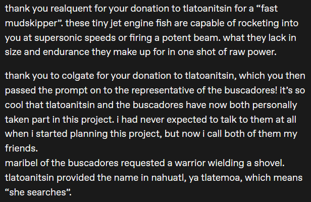 the final set includes a monster requested by the representative of the buscadores, which feels crazy to say, i'm genuinely honoured to have them take part
p3

first time seeing this? you can read about our causes and participate in the project here:
discord.gg/zU84Gr7c