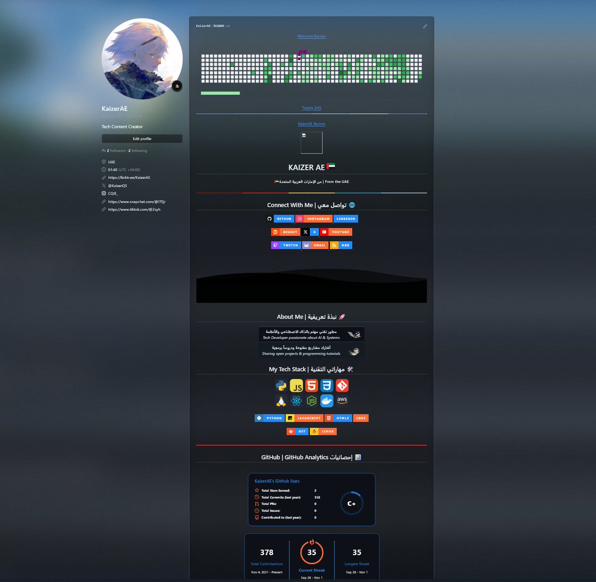 My GitHub 
github.com/KaizerAE