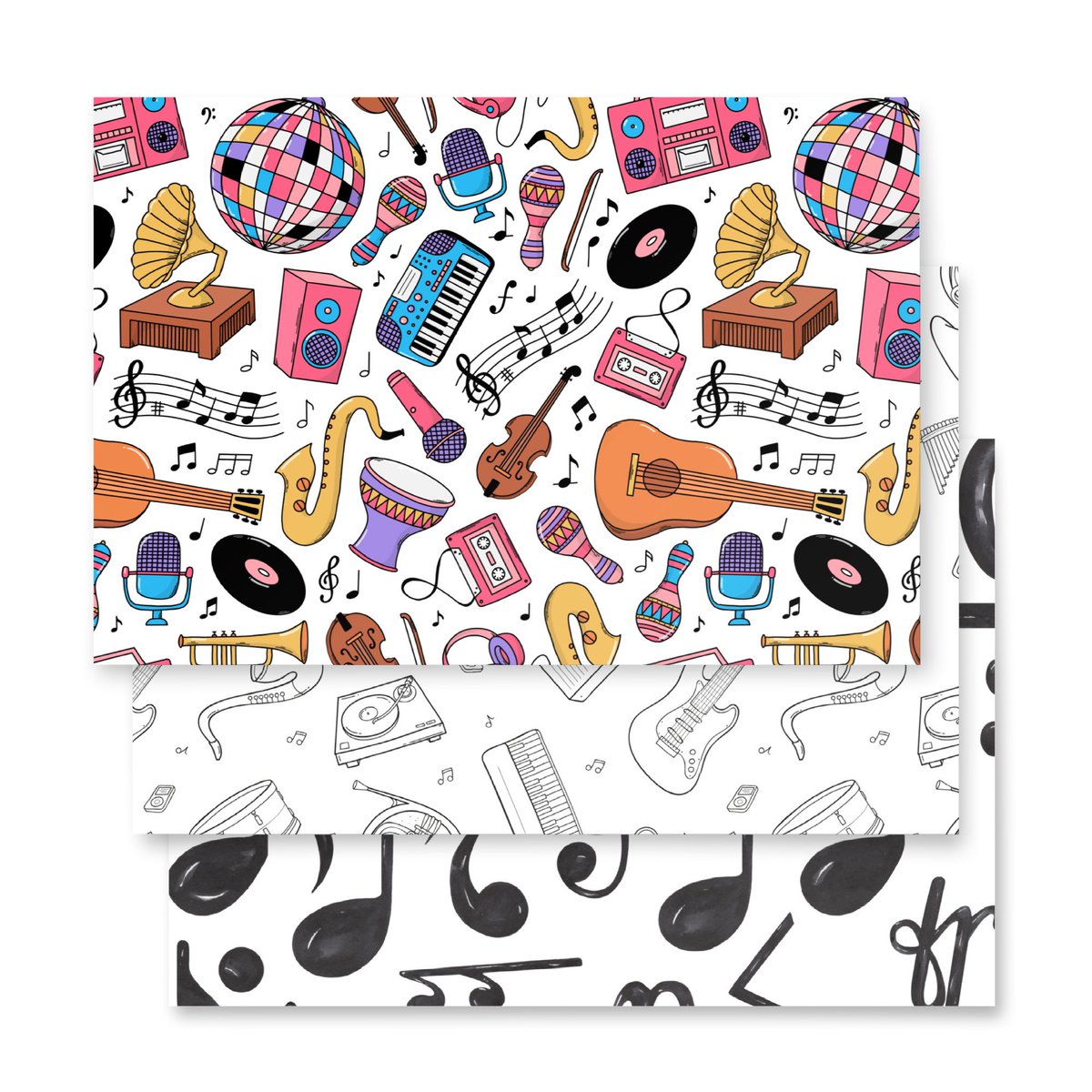 forty3music's tweet photo. The HOLIDAYS are coming to the Forty 3 Music Shop! 🎊

🎁 Wrap your gifts in rhythm &amp; style with this EXCLUSIVE Music-Themed Gift Wrap Paper Set AVAILABLE ONLY at https://t.co/MMSRsfz5gE

#holidayshopping #christmaspresents #wrappingpaper #christmas #wrapping https://t.co/2XEYkh1xJE