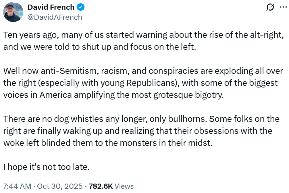 No.  10 years ago, these clowns were warning that (1) Trump would lose, and that would lead to all Republicans losing; and (2) that Trump wasn't a conservative or a Christian.  Since then, we've had two trifectas and locked in the Supreme Court and are now being accused of being