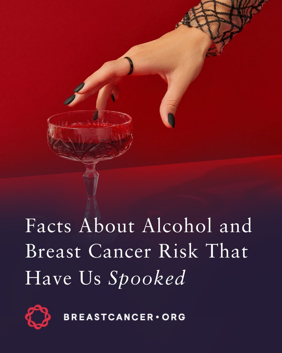 Not all spirits are harmless. 🍷👻

Learn how alcohol can affect breast cancer risk and steps you can take to protect your health.
Learn more bit.ly/4qBsikZ

And remember, whether you drink now or used to, you didn’t cause your cancer. Alcohol is just one of many factors