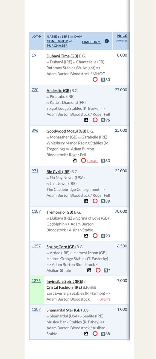 AdamBurton04's tweet image. Some lovely horses bought @Tattersalls1766 October H.I.T Sales 

3 head to the team at Nawton Racing
1 goes to @MHammondRacing 
2 for 🇰🇼 
1 for 🇸🇦 
&amp;amp; Finally a new one for @CalcariaRacing 👀

Two Dubawi’s 🤪 @DarleyEurope 

Can’t wait for 2026 😌⚡️

Thank you to everyone for…