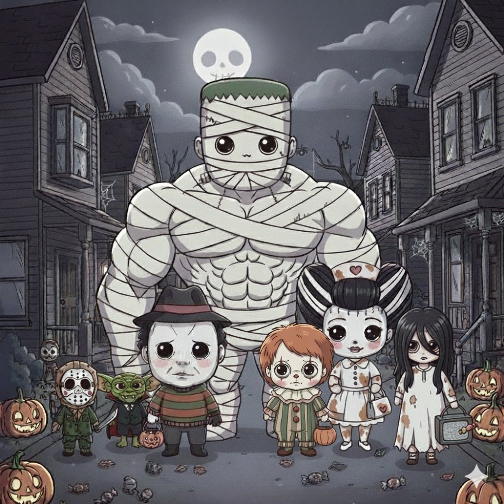 oldlastman's tweet image. #oct30 de #oldlastman_promptober :Cinematic Halloween Crossover