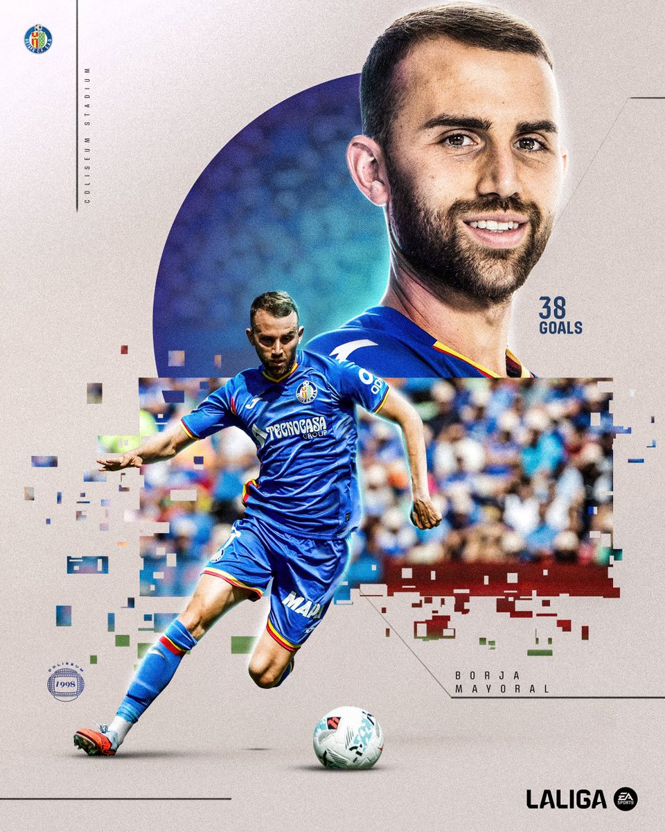 LaLiga's tweet image. PARA LA HISTORIA. 👏

⚽ ¡@Mayoral_Borja (38) se convierte en el máximo goleador de la historia del @GetafeCF en #LALIGAEASPORTS!