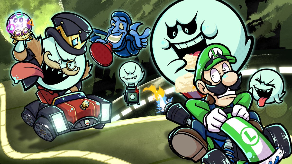 "The B in 'B-Movie' stands for BOO!"

I got to do the thumbnail for <a href="/JunoSongsYT/">Juno Songs</a>'s Boo Cinema from Mario Kart World with lyrics!!
#MarioKartWorld