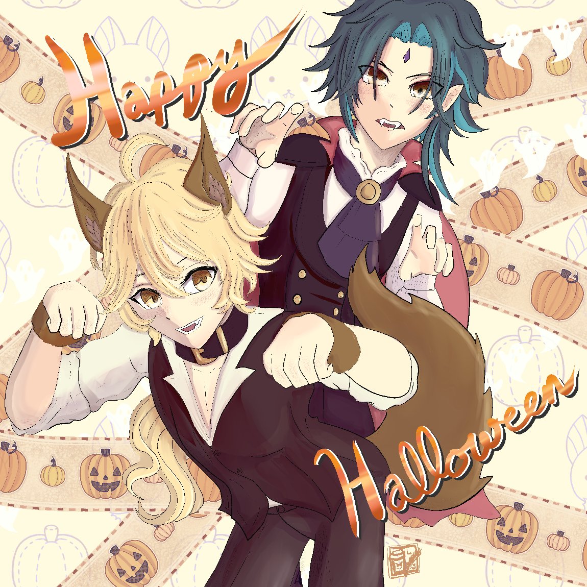 CoffeeandRandom's tweet photo. Day 7- free day
 
Decided to do something funny and light. Happy Halloween everyone.

#Maskedstarhalloween2025 #xiaoae #xiaoae #xiaoaether #xiaother #xiaoether #maskedstar #halloween #prompt #HappyHalloween #spooky https://t.co/rY53gvPkfN